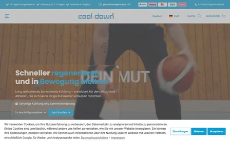 Startseite von Cool Down