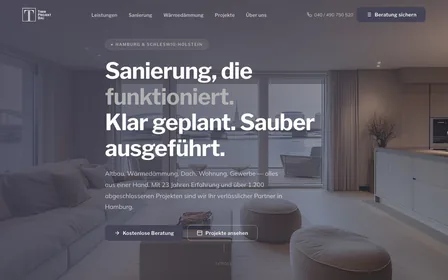 Startseite von Timm Projektbau